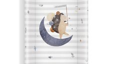 Saltea de infasat pentru bebe CP3 Moon Hedgehog, 70x47,5 cm, cu intaritura