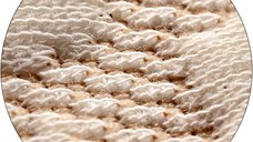 Saltea de pat ortopedica pentru copii 80x200 latex, cocos, husa bumbac, Econatura