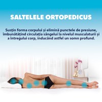 Saltea de pat ortopedica pentru copii 80x200 latex, cocos, husa bumbac, Econatura - 5