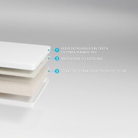 Saltea de pat ortopedica pentru studenti 160x200 student Life - 2