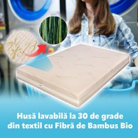 Saltea de pat Ortopedica reversibila Bio bambus medical Strong 160x200 - 9