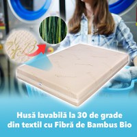 Saltea de pat ortopedica reversibila bio bambus medical Strong 200x200 - 9