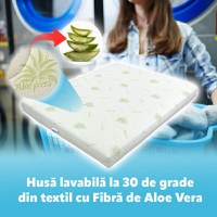 Saltea de pat Super Ortopedica Aloe Vera Fit, 12 cm, 60x190 - 1