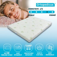 Saltea de pat Super Ortopedica Aloe Vera Fit, 12 cm, 60x190 - 2