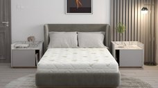 Saltea din spuma poliuretanica Somnart Confort 4Family Aloe Vera 140 x 200 x 14 cm cu husa detasabila