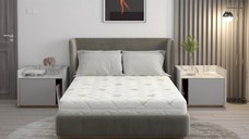 Saltea din spuma poliuretanica Somnart Confort 4Family Aloe Vera 140 x 200 x 14 cm cu husa detasabila