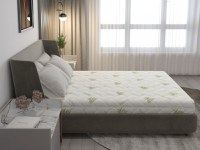Saltea din spuma poliuretanica Somnart Confort 4Family Aloe Vera 140 x 200 x 14 cm cu husa detasabila - 2