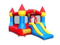 Saltea gonflabila Castel cu loc pentru sarit si tobogan - 1