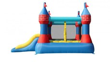 Saltea gonflabila Happy Hop castel cu tobogan dublu
