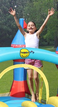 Saltea gonflabila Happy Hop castel cu tobogan dublu - 5