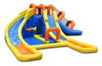 Saltea gonflabila Obstacle Course cu spatiu de catarat, doua tobogane, loc pentru sarit si doua tunele - 7