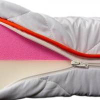 Saltea ortopedica pentru divan 90x200 husa bumbac, doua fete, 12 cm - 1