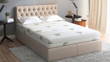 Saltea ortopedica Somnart XXL Memory Plus, cu spuma cu memorie, 120x200x25 cm, husa Aloe Vera