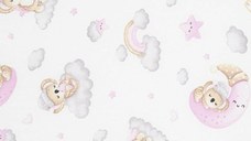 Saltea patut New Baby din spuma cu husa detasabila 120x60x6 cm pink Koala