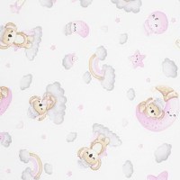 Saltea patut New Baby din spuma cu husa detasabila 120x60x6 cm pink Koala - 1