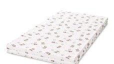 Saltea pentru pat Lorelli Classic Bear Pillow Beige din spuma elastica 60x120x9 cm
