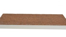 Saltea pentru patut bebelusi 90x40x5cm cocos-burete cu husa lavabila si detasabila cu fermoar Dreamillo Bunny