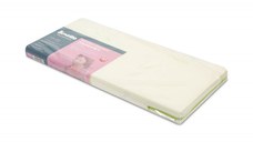 Saltea pentru patut copii 90x40x6cm Sensillo,din spuma cu husa detasabila prevazuta cu fermoar,tesatura cu Aloe Vera antialergica si antibacteriana