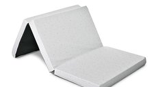 Saltea pliabila de voiaj din spuma elastica 60x120x5 cm Grey Sky