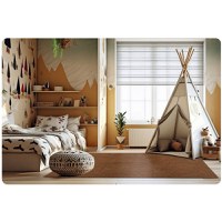 Salteluta de joaca multifunctionala tip puzzle 180 x 120 cm Massido 650102 Maro - 1