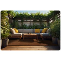 Salteluta de joaca multifunctionala tip puzzle 180 x 120 cm Massido 650102 Maro - 4