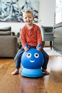 Saritor gonflabil si vehicul ride-on 2 in 1 Micro Air Hopper Blue 18-36 luni, greutate admisa 25 kg - 7