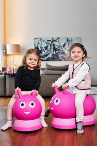 Saritor gonflabil si vehicul ride-on 2 in 1 Micro Air Hopper Pink 18-36 luni, greutate admisa 25 kg - 7