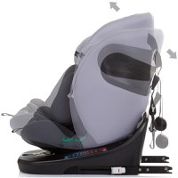 Scaun auto Chipolino Motion I-Size 40-150 cm granite cu sistem Isofix - 9