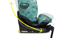 Scaun auto Cosatto All in All Extra Masquerade 40-150 cm I-Size, Testare ADAC, Isofix, SIPS, Rotatie 360, Tetiera reglabila