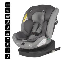 Scaun auto cu Isofix Coccolle Nyota Moonlit Grey 40-150 cm, i-Size, 4 pozitii inclinare, Rotire 360 cu o singura mana, Tetiera reglabila, Husa detasabila, Sistem antibasculare Top Tether, Pozitie somn, 0-12 ani - 4