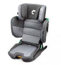 Scaun auto cu isofix pentru copii, Kidnort, model pliabil, cu Tetiera reglabila, 100-150 cm i-SIZE R-129 Mane Gray - 1