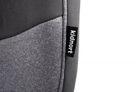 Scaun auto cu isofix pentru copii, Kidnort, model pliabil, cu Tetiera reglabila, 100-150 cm i-SIZE R-129 Mane Gray - 3