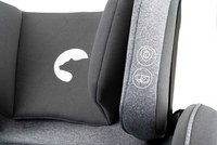 Scaun auto cu isofix pentru copii, Kidnort, model pliabil, cu Tetiera reglabila, 100-150 cm i-SIZE R-129 Mane Gray - 4