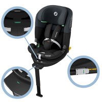 Scaun auto I-Size Maxi-Cosi Emerald 360 S Tonal Graphite cu isofix, picior de sustinere, rotatie 360, protectie la impact lateral - 5