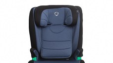Scaun auto iSize Isofix Coccolle Eris, 100-150 cm, Tetiera si spatar reglabile, Pozitie somn junior, Cotiere confortabile, Omologat R129, Bare isofix reglabile, Rock Blue