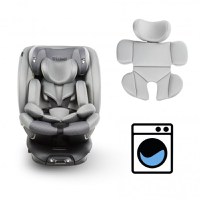 Scaun auto Kidwell GoCar Gri cu isofix, grupa 40-135 cm, i-Size, omologare R129, rotativ 360, protectie laterala ASP - 6