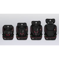 Scaun auto Lionelo Levi Negru i-Size universal, instalare FWF, cu tetiera reglabila in 10 pozitii, spatar detasabil, 76-150 cm, conform cu R129 - 3