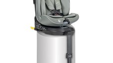 Scaun auto Lorelli Solaris Verde pentru copii 0-12 ani, i-Size, cu Isofix si picior de sprijin, rotativ 360