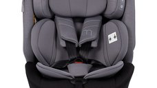 Scaun auto pentru copii Chipolino Mondial Charcoal 40-150 cm I-Size cu spatar reglabil