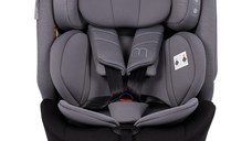 Scaun auto pentru copii Chipolino Mondial Charcoal 40-150 cm I-Size cu spatar reglabil