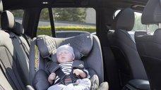 Scaun auto pentru copii cu isofix 4 in 1, Adamex Trip, omologat R129 i-Size, rotativ, cu picior de fixare, 12 niveluri de ajustare a suportului pentru cap, 40-150 cm sau 0-12 ani, Gri