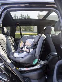 Scaun auto pentru copii cu isofix 4 in 1, Adamex Trip, omologat R129 i-Size, rotativ, cu picior de fixare, 12 niveluri de ajustare a suportului pentru cap, 40-150 cm sau 0-12 ani, Gri - 2