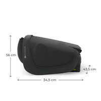 Scaun auto pentru copii Kinderkraft Unity2 Black 100-150 cm, pliabil, i-size, spatar reglabil, tetiera ajustabila - 1