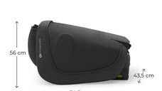 Scaun auto pentru copii Kinderkraft Unity2 Black 100-150 cm, pliabil, i-size, spatar reglabil, tetiera ajustabila