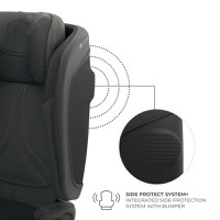 Scaun auto pentru copii Kinderkraft Unity2 Black 100-150 cm, pliabil, i-size, spatar reglabil, tetiera ajustabila - 6