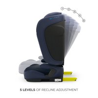 Scaun auto pentru copii Kinderkraft Unity2 Navy 100-150 cm, pliabil, i-size, spatar reglabil, tetiera ajustabila - 2