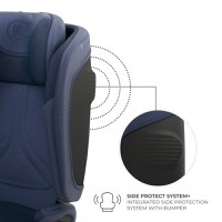 Scaun auto pentru copii Kinderkraft Unity2 Navy 100-150 cm, pliabil, i-size, spatar reglabil, tetiera ajustabila - 6