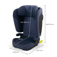 Scaun auto pentru copii Kinderkraft Unity2 Navy 100-150 cm, pliabil, i-size, spatar reglabil, tetiera ajustabila - 8
