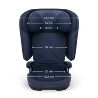 Scaun auto pentru copii Kinderkraft Unity2 Navy 100-150 cm, pliabil, i-size, spatar reglabil, tetiera ajustabila - 9