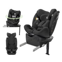 Scaun auto pentru copii Lorelli Perseus Black i-Size, isofix, baza rotativa, picior de sprijin, EPS Memory, panou de ventilatie, SPS, 0 luni-12 ani, 40-150 cm - 5